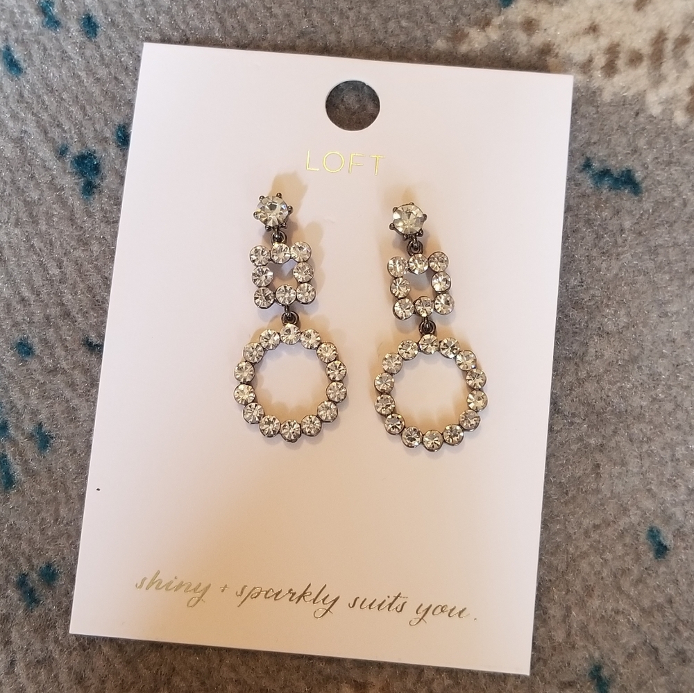 Loft Crystal Drop Earrings